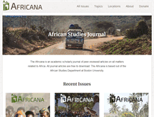 Tablet Screenshot of africanajournal.org